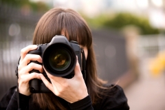 Woman taking a photo